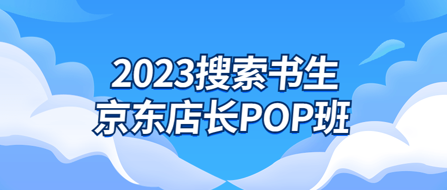 2023搜索书生京东店长POP班-全面游戏